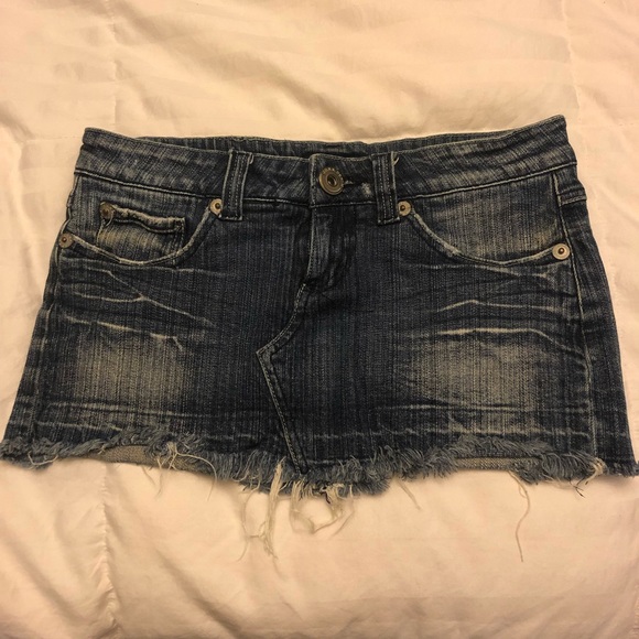 J.U.N.K Denim mini skirt with short liner - Picture 2 of 6